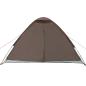 Preview: Kuppel-Campingzelt 4 Personen Braun Wasserdicht