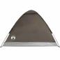Preview: Kuppel-Campingzelt 4 Personen Braun Wasserdicht