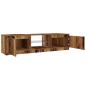 Preview: TV-Schrank mit LED-Leuchten Altholz-Optik 140x40x35,5 cm
