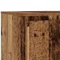 Preview: TV-Schrank mit LED-Leuchten Altholz-Optik 140x40x35,5 cm