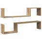 Preview: Wandregale 2 Stk. Artisan-Eiche 100x15x20 cm Holzwerkstoff