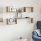 Preview: Wandregale 2 Stk. Artisan-Eiche 100x15x20 cm Holzwerkstoff