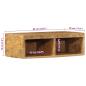 Preview: TV-Wandschrank 60x30x19 cm Raues Mangoholz