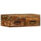 Preview: ARDEBO.de - TV-Wandschrank 60x30x19 cm Altholz Massiv