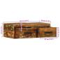 Preview: TV-Wandschrank 60x30x19 cm Altholz Massiv