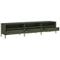 Preview: TV-Schrank Olivgrün 202x39x43,5 cm Kaltgewalzter Stahl