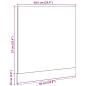 Preview: Geschirrspülerblende Altholz-Optik 60x1,5x67 cm Holzwerkstoff