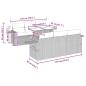 Preview: 7-tlg. Garten-Sofagarnitur mit Kissen Hellgrau Poly Rattan