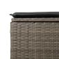 Preview: 8-tlg. Garten-Sofagarnitur mit Kissen Grau Poly Rattan