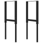 Preview: Werkbank Hellbraun 80x60x(71,5-98) cm Massivholz Eiche