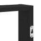 Preview: Wandregal Schwarz 43x9x60 cm Holzwerkstoff