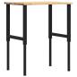 Preview: Werkbank 80x60x(71,5-98) cm Massivholz Eiche