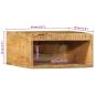 Preview: TV-Wandschrank 40x30x19 cm Raues Mangoholz