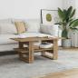 Preview: Couchtisch Artisan-Eiche 102x55x42 cm Holzwerkstoff