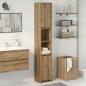 Preview: Badschrank Artisan-Eiche 30x30x183,5 cm Holzwerkstoff