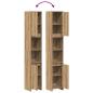 Preview: Badschrank Artisan-Eiche 30x30x183,5 cm Holzwerkstoff