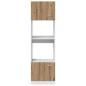 Preview: Mikrowellenschrank Artisan-Eiche 60x57x207 cm Holzwerkstoff