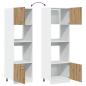 Preview: Mikrowellenschrank Artisan-Eiche 60x57x207 cm Holzwerkstoff