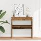 Preview: ARDEBO.de - Konsolentisch Altholz-Optik 80x30x80 cm Holzwerkstoff