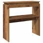 Preview: Konsolentisch Altholz-Optik 80x30x80 cm Holzwerkstoff