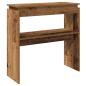 Preview: Konsolentisch Altholz-Optik 80x30x80 cm Holzwerkstoff