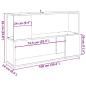 Preview: Bücherregal Altholz-Optik 100x24x63 cm Holzwerkstoff