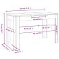 Preview: Esstisch Altholz-Optik 120x60x76 cm Holzwerkstoff