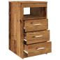Preview: Schubladenschrank Altholz-Optik 40x50x76 cm Holzwerkstoff