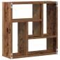 Preview: Wandregal Altholz-Optik 45x16x45 cm Holzwerkstoff