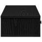 Preview: Wandregal mit Schubladen Schwarz 60x25x15 cm Holzwerkstoff