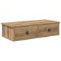 Preview: ARDEBO.de - Wandregal mit Schubladen Artisan-Eiche 60x25x15cm Holzwerkstoff
