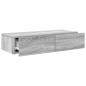 Preview: Wandregal mit Schubladen Grau Sonoma 80x33x17 cm Holzwerkstoff