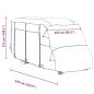 Preview: Schutzhülle für Wohnmobil Grau 570x235x275 cm Vliesstoff