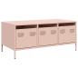 Preview: Couchtisch Rosa 101,5x50x43,5 cm Kaltgewalzter Stahl