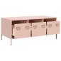 Preview: Couchtisch Rosa 101,5x50x43,5 cm Kaltgewalzter Stahl