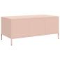 Preview: Couchtisch Rosa 101,5x50x43,5 cm Kaltgewalzter Stahl