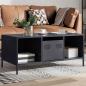 Preview: ARDEBO.de - Couchtisch Anthrazit 101,5x50x43,5 cm Kaltgewalzter Stahl