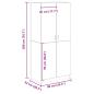 Preview: Kleiderschrank Artisan-Eiche 90x52x200 cm Holzwerkstoff