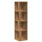 Preview: Eckregal Artisan-Eiche 33x33x132 cm Holzwerkstoff