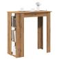 Preview: ARDEBO.de - Bartisch mit Regal Artisan-Eiche 102x50x103,5 cm Holzwerkstoff