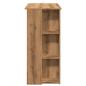 Preview: Bartisch mit Regal Artisan-Eiche 102x50x103,5 cm Holzwerkstoff