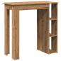 Preview: Bartisch mit Regal Artisan-Eiche 102x50x103,5 cm Holzwerkstoff