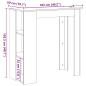 Preview: Bartisch mit Regal Artisan-Eiche 102x50x103,5 cm Holzwerkstoff