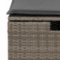 Preview: 7-tlg. Garten-Sofagarnitur mit Kissen Grau Poly Rattan