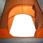 Preview: Kuppel-Familienzelt 6 Personen Grau und Orange Wasserdicht