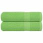 Preview: ARDEBO.de - Badetücher 2 Stk. Apfelgrün 100x150 cm 360 g/m² 100% Baumwolle