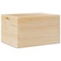 Preview: Holzkiste mit Griffen 40x30x23 cm Massivholz Kiefer