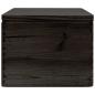 Preview: Holzkiste mit Deckel Schwarz 40x30x23 cm Massivholz Kiefer