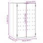 Preview: Mülltonnenbox für 1 Tonne Anthrazit 69x79x117 cm Stahl