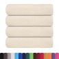 Preview: Duschtücher 4 Stk. Creme 70x140 cm 360 g/m² 100% Baumwolle